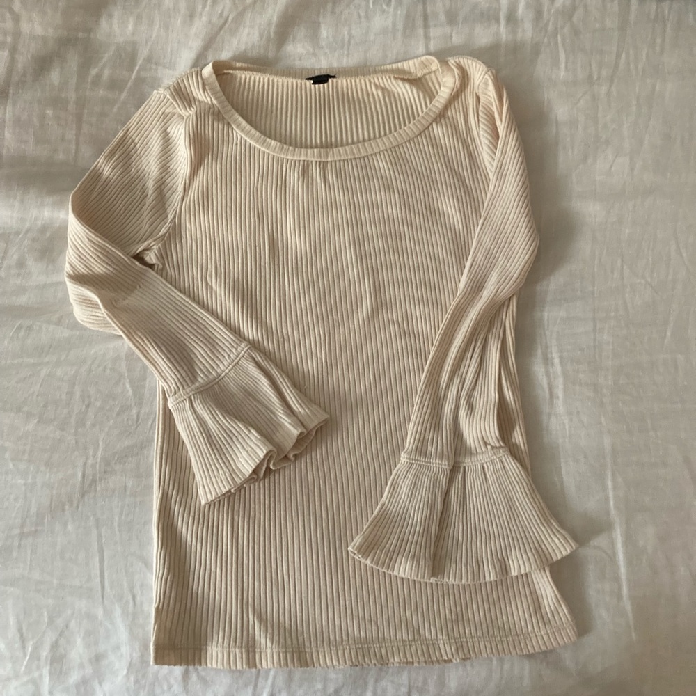 J Crew 3/4 bell sleeve top